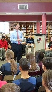 Hon. Bob Dold, US Congressman from IL (10th) visits with and interacts with students - Open Q & A